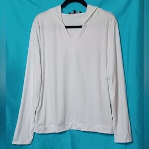 YMI Collections White Pull-Over Soft Hoodie Sweatshirt. Size XL